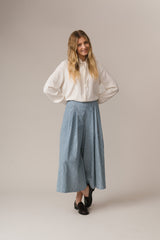 Clem Culottes Denim Stripe
