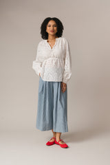 Clem Culottes Denim Stripe