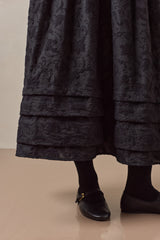 Finch Skirt Black Jacquard