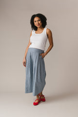 Clem Culottes Denim Stripe