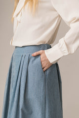 Clem Culottes Denim Stripe