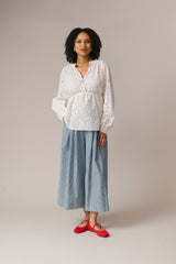 Clem Culottes Denim Stripe