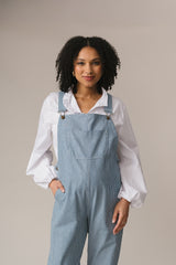 Doris Dungarees Denim Stripe