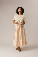 Finch Skirt Apricot Floral