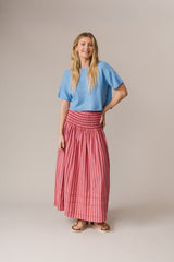Finch Skirt Pink Stripe