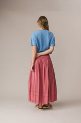 Finch Skirt Pink Stripe
