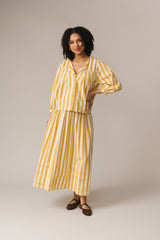 Finch Skirt Sunshine Yellow Stripe