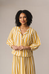Tilda Top Sunshine Yellow Stripe