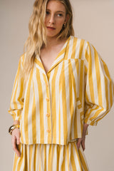 Tilda Top Sunshine Yellow Stripe