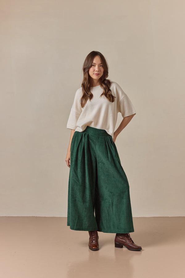 Clem Culottes Bottle Green