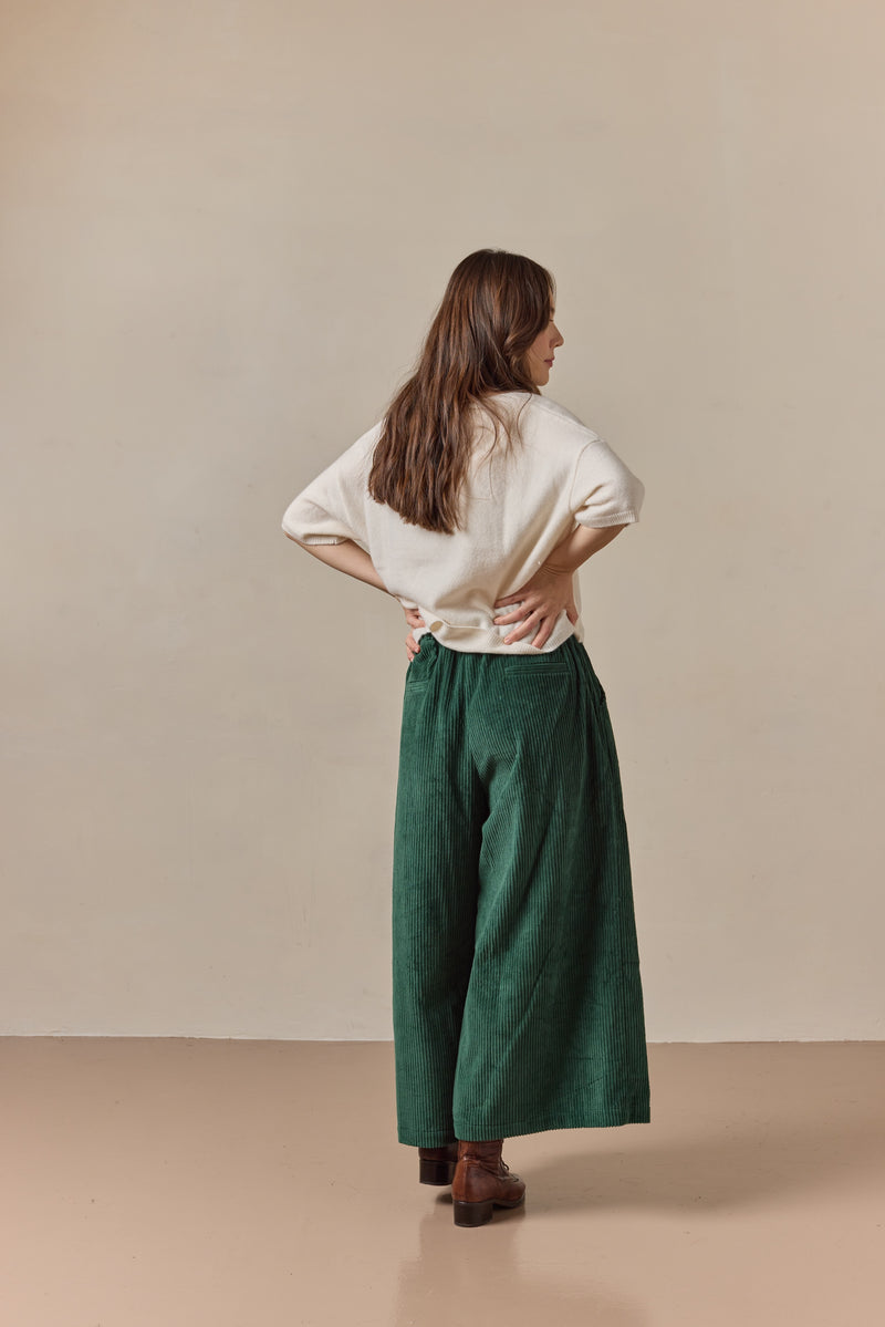 Clem Culottes Bottle Green