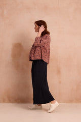 wide legged jersey culottes side