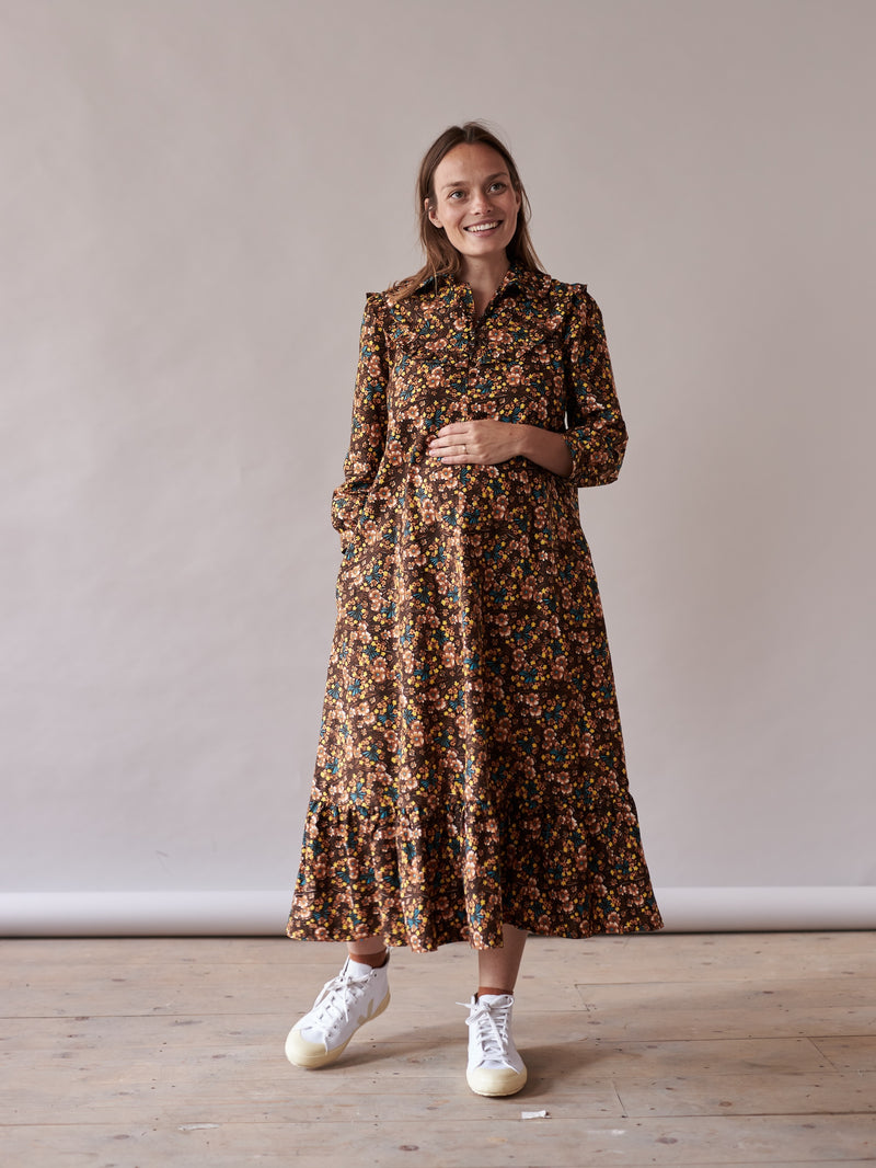 Floral pregnancy dress