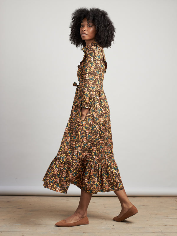 Vintage inspired 70s style dress