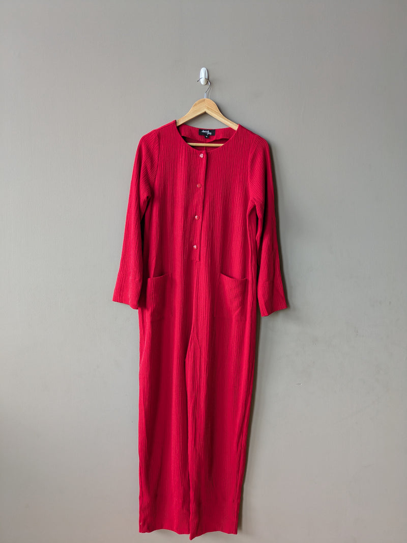 Dash Jumpsuit in Red