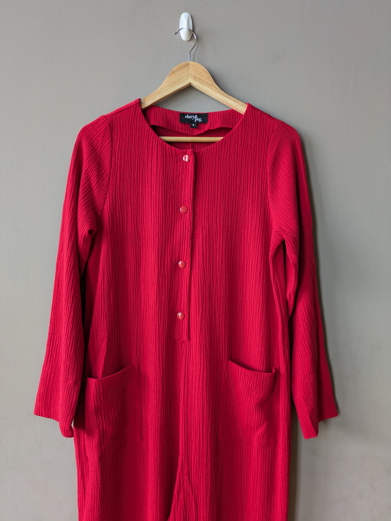 Dash Jumpsuit in Red