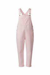 Doris Dungarees Pink Cotton Canvas