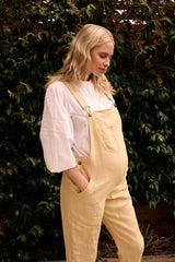 Poppy Delevingne X Clary & Peg Doris Dungarees Lemon Yellow