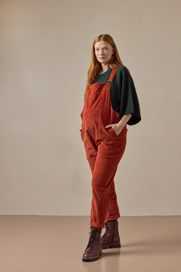 Doris Dungarees Rust