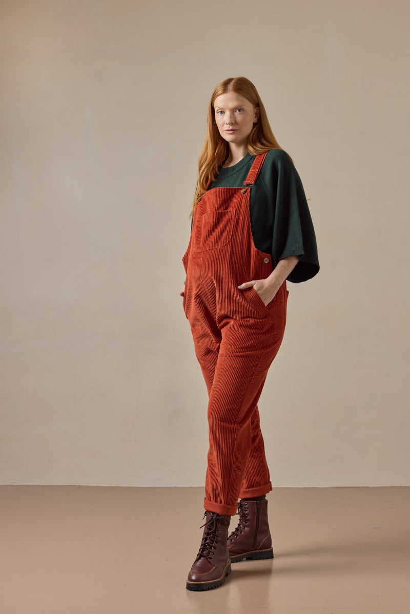 Doris Dungarees Rust