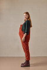 Doris Dungarees Rust