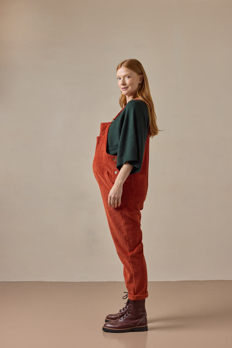 Doris Dungarees Rust