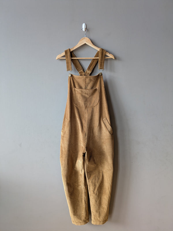 Doris Dungarees Caramel Corduroy (Large)