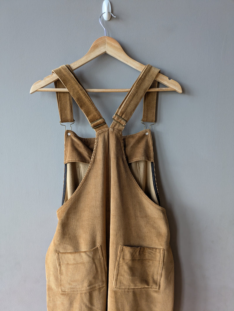 Doris Dungarees Caramel Corduroy (Large)