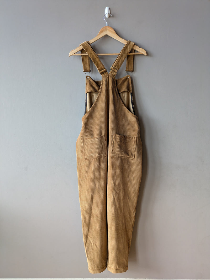 Doris Dungarees Caramel Corduroy (Large)