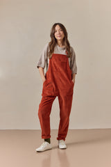 Doris Dungarees Rust