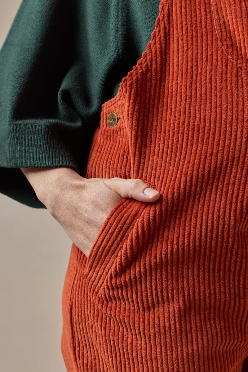 Doris Dungarees Rust