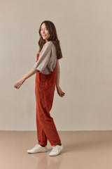 Doris Dungarees Rust