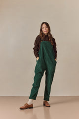 Doris Dungarees Bottle Green