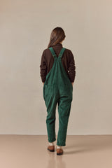Doris Dungarees Bottle Green