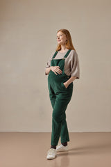 Doris Dungarees Bottle Green