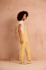 Poppy Delevingne X Clary & Peg Doris Dungarees Lemon Yellow