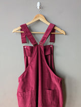 Doris Dungarees Raspberry Needlecord (Medium and Large)