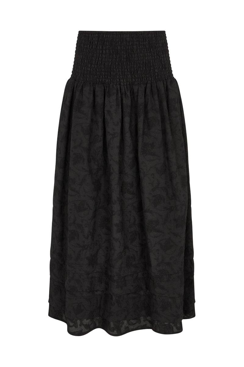 Finch Skirt Black Jacquard