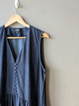 Edith Denim Chambray Pinafore (Large)