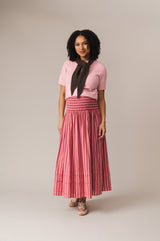 Finch Skirt Pink Stripe