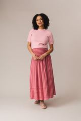 Finch Skirt Pink Stripe