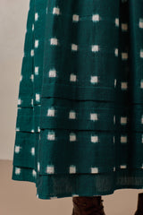 Finch Skirt Emerald Ikat