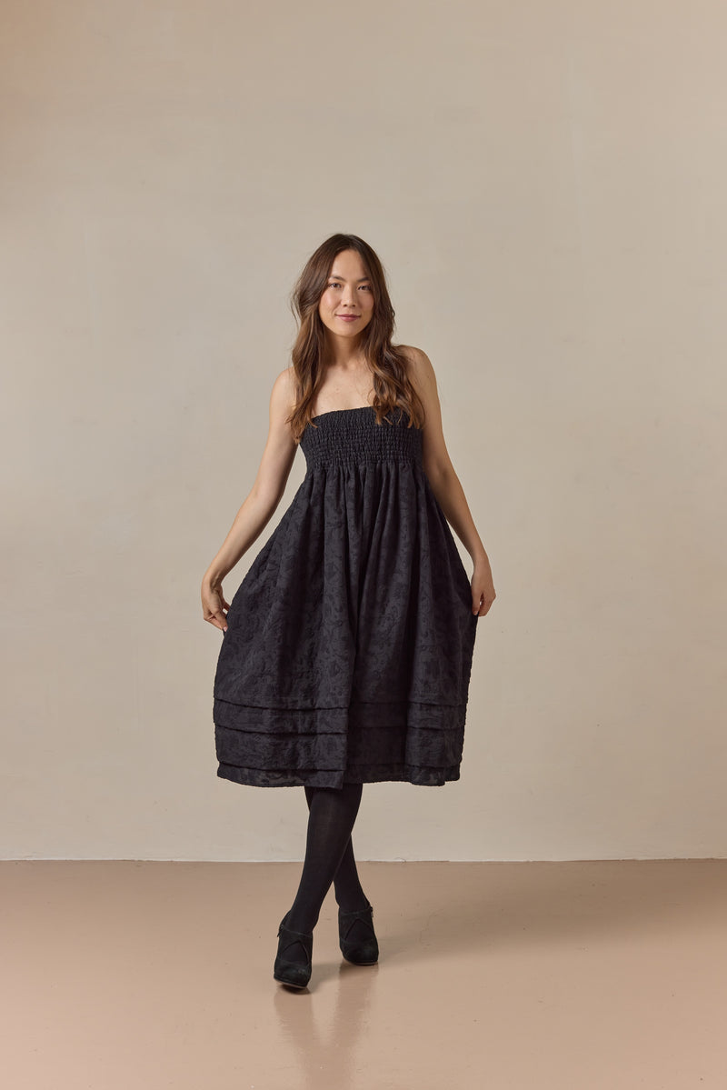 Finch Skirt Black Jacquard