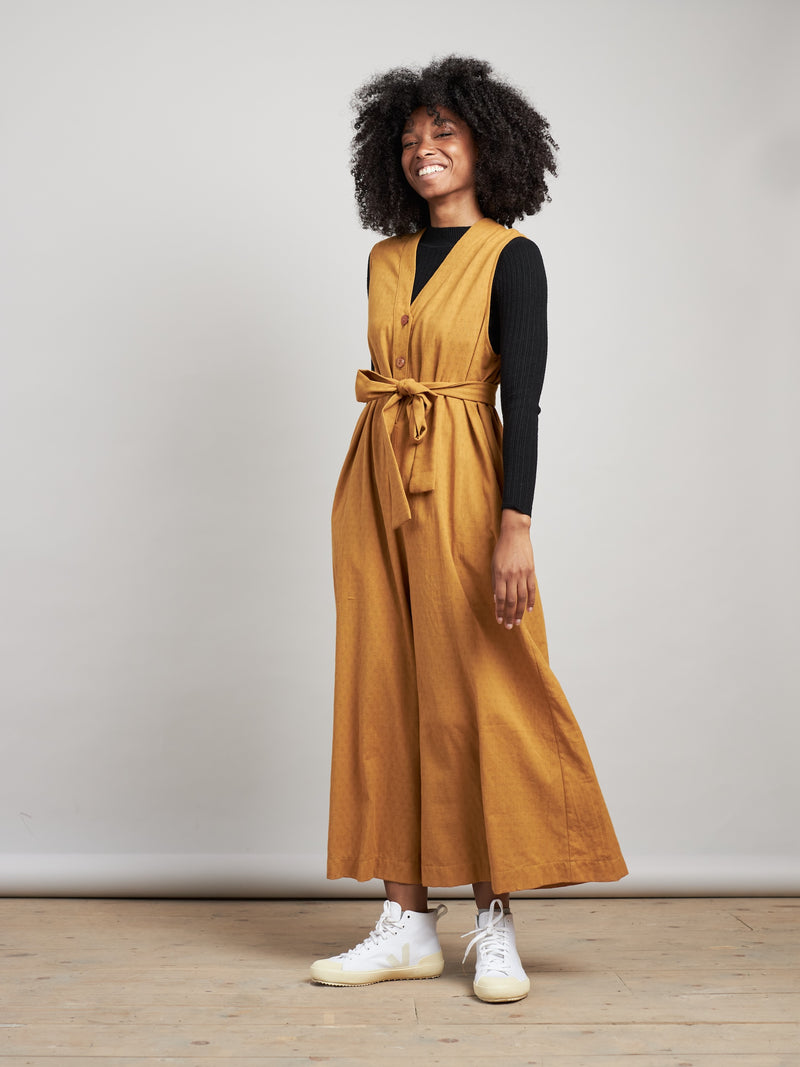 Juniper Jumpsuit Mustard
