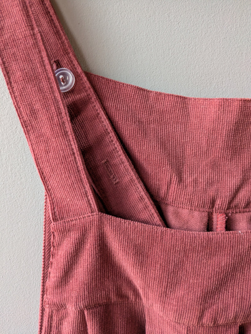 Mae Dungarees Terracotta Needlecord