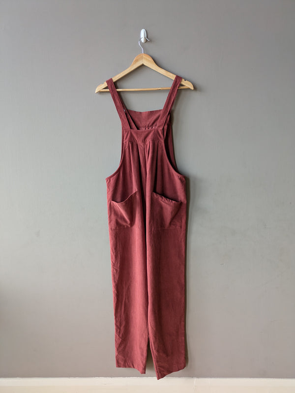 Mae Dungarees Terracotta Needlecord