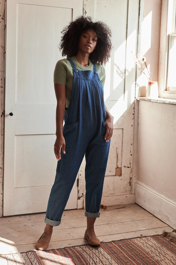 Denim dungarees best sale sale