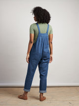 back soft denim dungarees