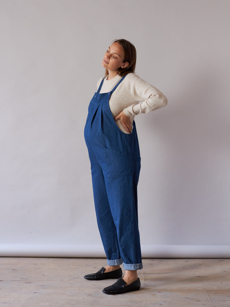 maternity denim dungarees