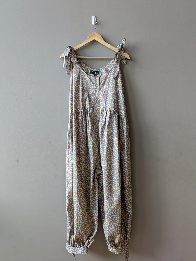 Molly Jumpsuit Grey Floral (Medium)